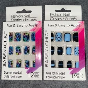 💜Bundle of 2 pack Sassy + Chic Fashion Nail kits